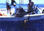 Andreas with his sailfish at the boat