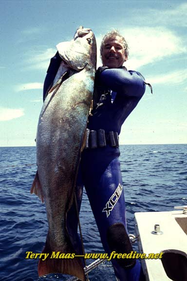 Terry with a 60-pound white